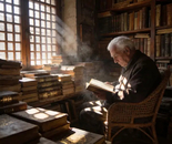 旧书店里的老人