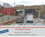 纽约 BQE 高速夜间临时维修启动