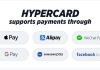 申请HyperPay虚拟信用卡，支持用加密货币USDT来刷Visa卡，能连上支付宝微信