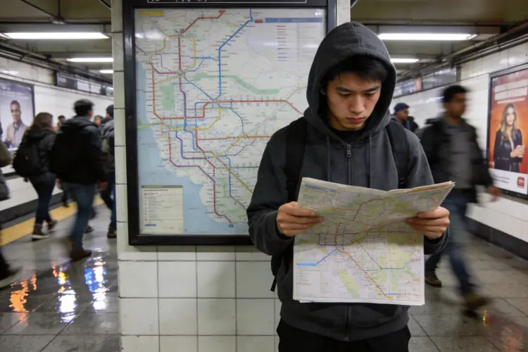 《在纽约第一次坐地铁，我差点迷路》