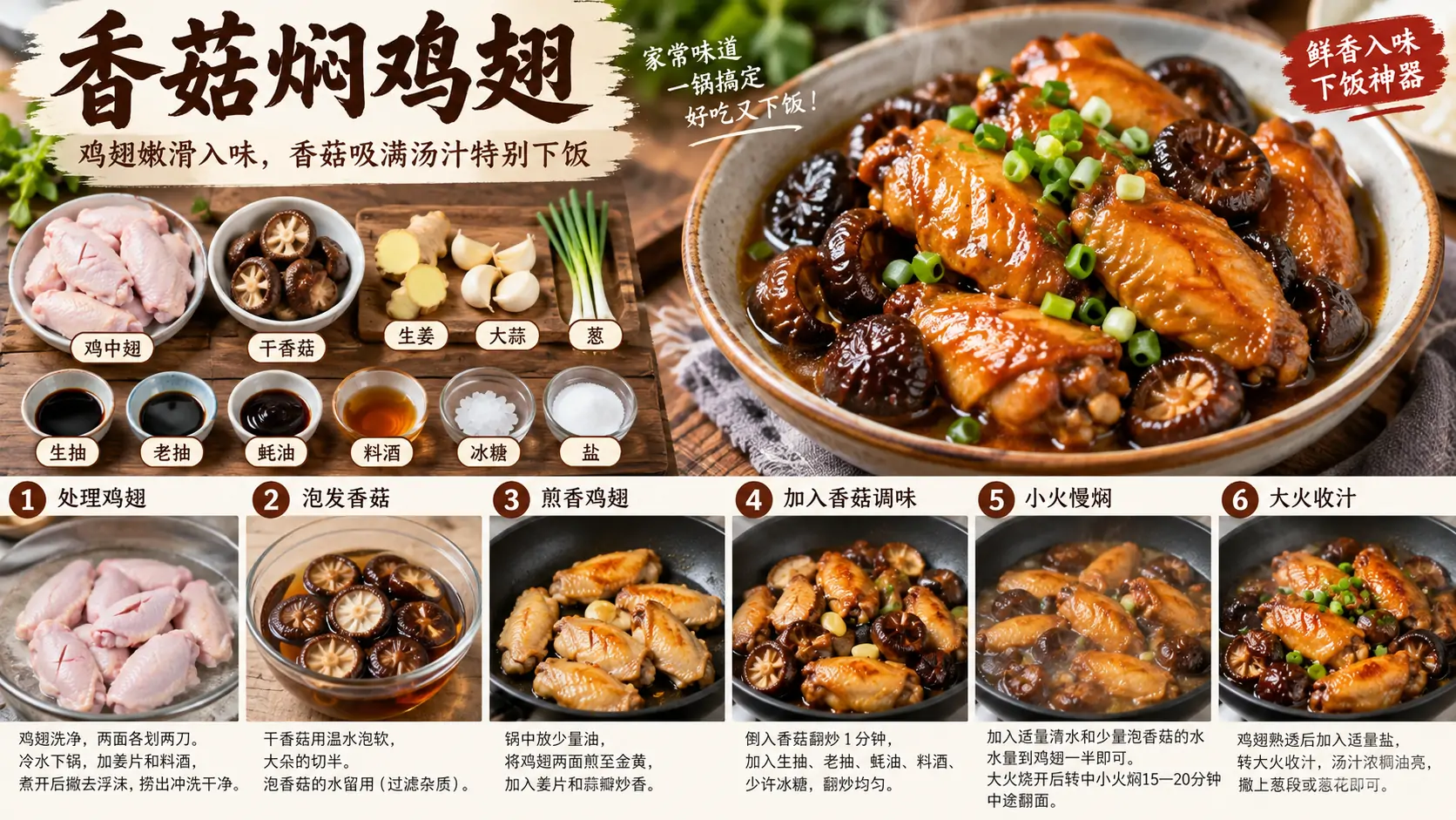 香菇焖鸡翅.webp
